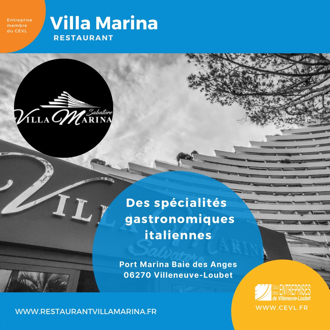 CEVL06270's tweet photo. Ce dimanche découvrez Villa Marina restaurant de #CuisineItalienne membre du @CEVL06270. Vous y dégusterez des spécialités gastronomiques italiennes.

+ d'infos et Horaires d'ouvertures sur : https://t.co/bnWabokXj2
#CEVL #MembreduCEVL https://t.co/4avnFQEtuf