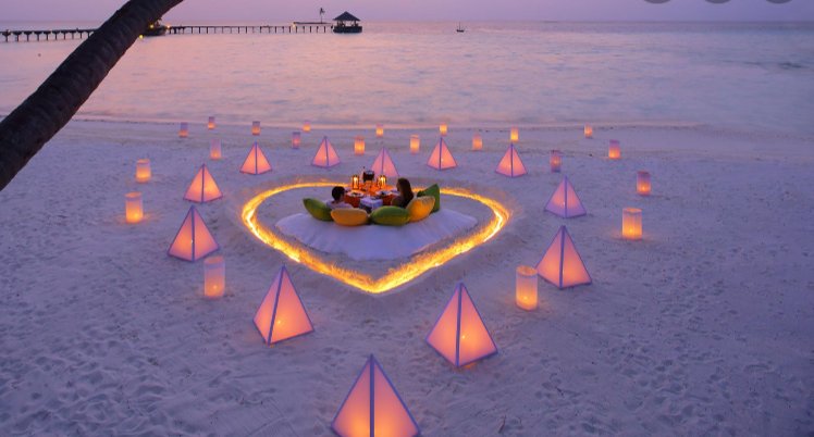 Maldives honeymoons are very popular