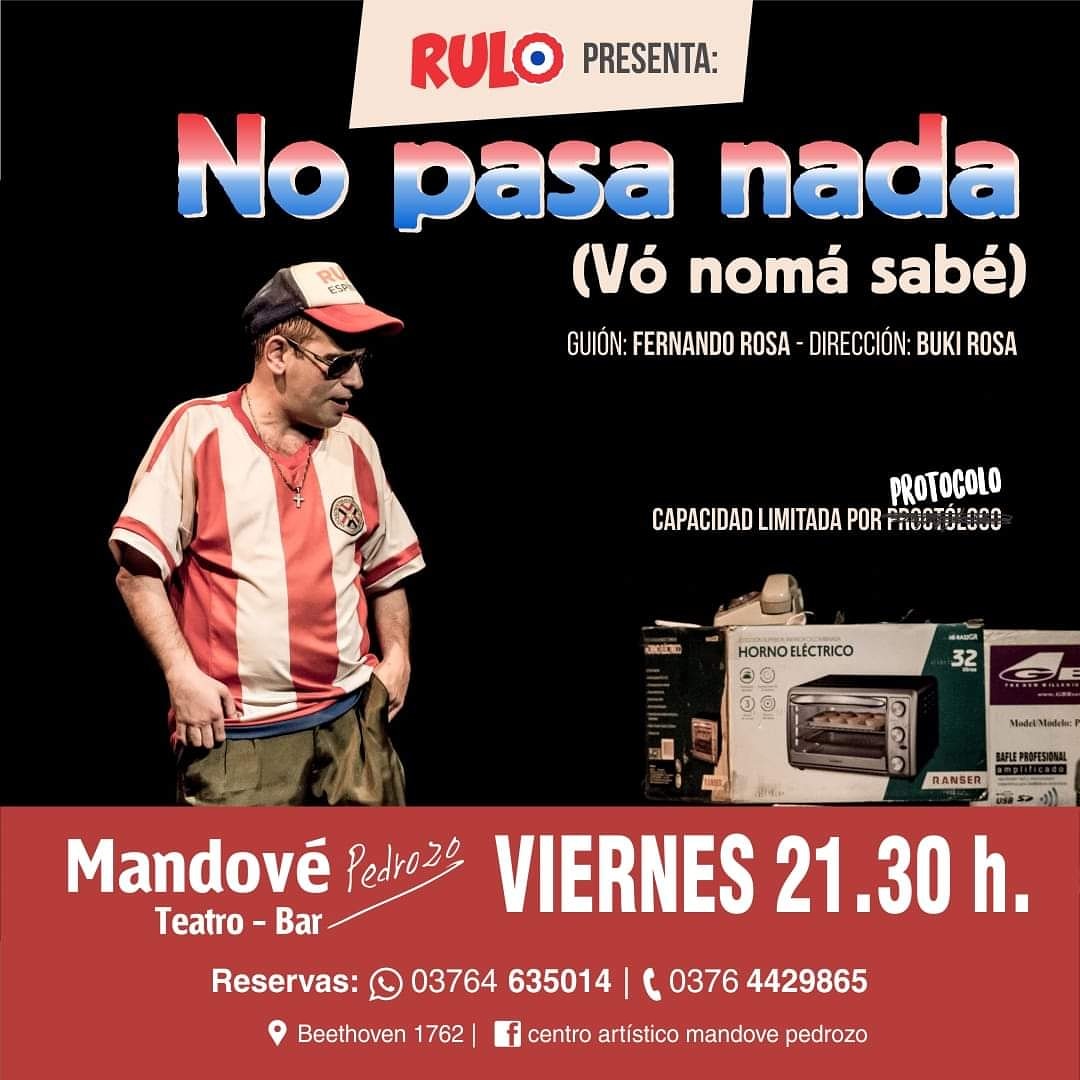 🔵🔵VENI CONOCE EL FORMATO BURBUJA
PRESENCIA EL SHOW DE HUMOR DEL MOMENTO. 😀😀😀
✅VIERNES DE ENERO a las 21.30
✅Por protocolo COVID-19 LA VENTA ES DE MESAS PARA 4 Y 2 PERSONAS y capacidad limitada a 50 espectadores.
📞 RESERVAS ANTICIPADAS   TEL 4429865 / CEL 3764635014