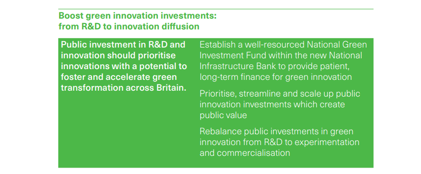 Government policy here needs to be lined up if we want to reap the economic benefits of the UKs strength in innovationForthcoming industrial strategy need to focus on existing innovations like building retrofit, not on hot new tech like direct-capture of CO2/7