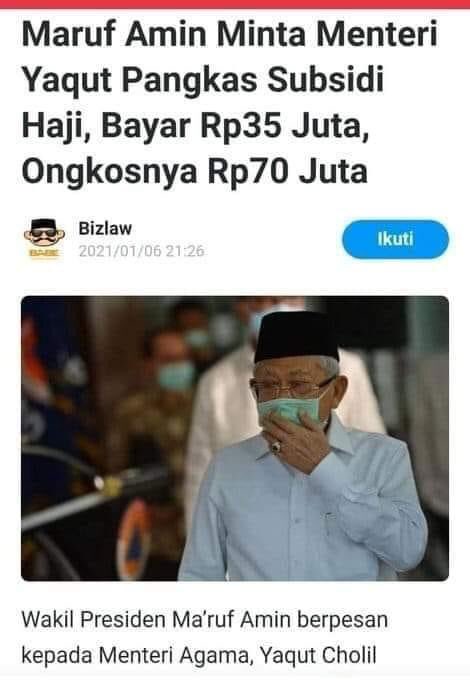 blantik_pedhet2's tweet photo. Jadi selama ini haji pake di subsidi?, bener2 udh pada gak punya malu bangke,, https://t.co/IrEoCGAzrn