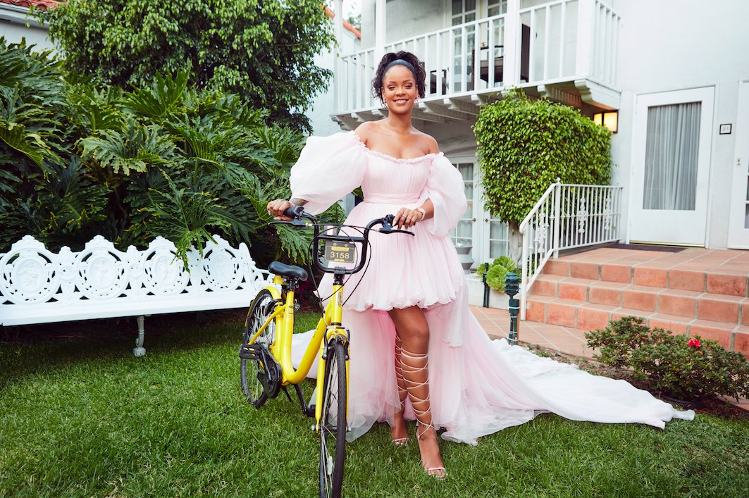 Rihanna, (who has also launched a bike program in Malawi)  https://time.com/4884160/rihanna-malawi-bikes/