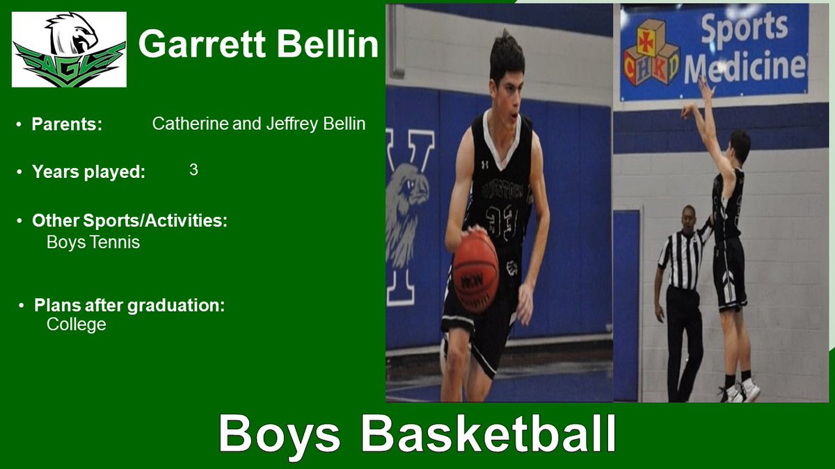 JHSAthletics's tweet photo. WINTER SPORTS SENIOR DAY
Garrett Bellin
Boys Basketball
Thanks Garrett for all of your hard work and dedication to the Boys Basketball Program.  GO EAGLES!! https://t.co/Bi8NPldOJa