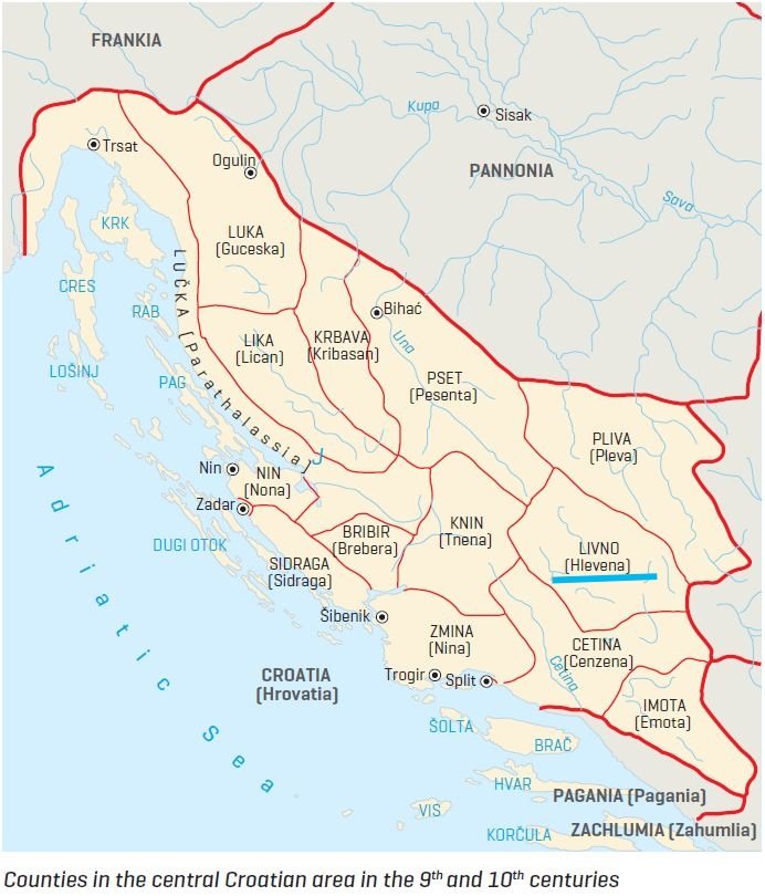 One of the centers of northern Obodrites was "Hliuna", which was also the name of one early medieval Croatian županija ("Hlivno" in old Croatian). 7/