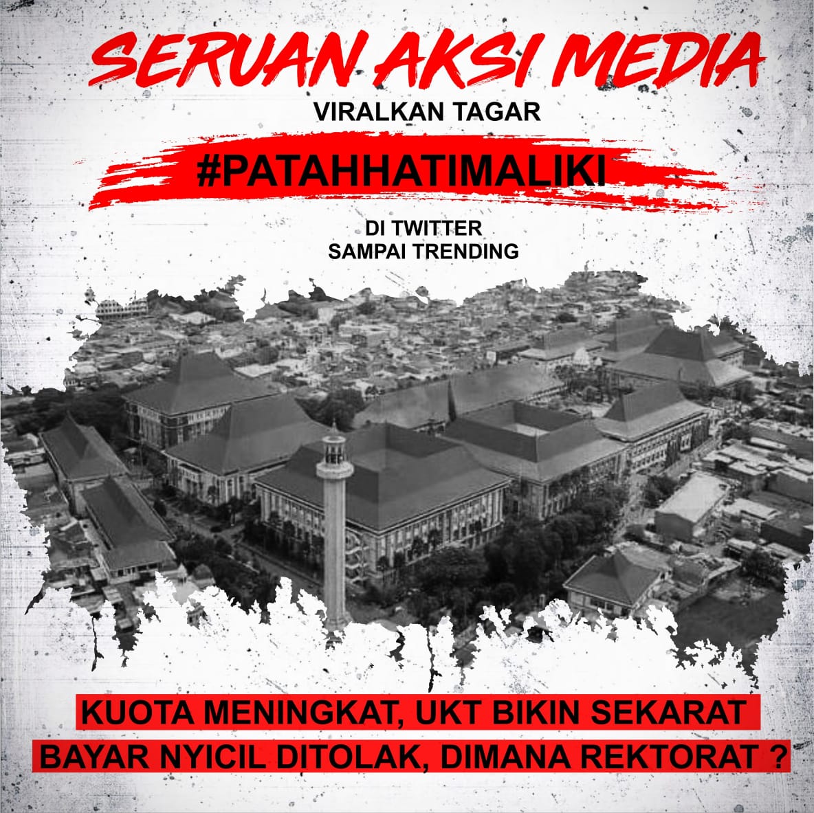 adhiennugroho1's tweet photo. kampus ditutup, suara dibatasi, info pusat diabaikan @Kemenag_RI @infoUINmaliki #patahhatimaliki https://t.co/4iDXz2dFTZ