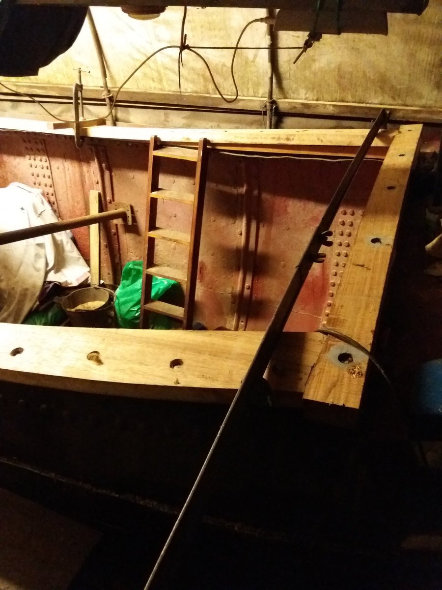 Deck beam and coamings fitted.