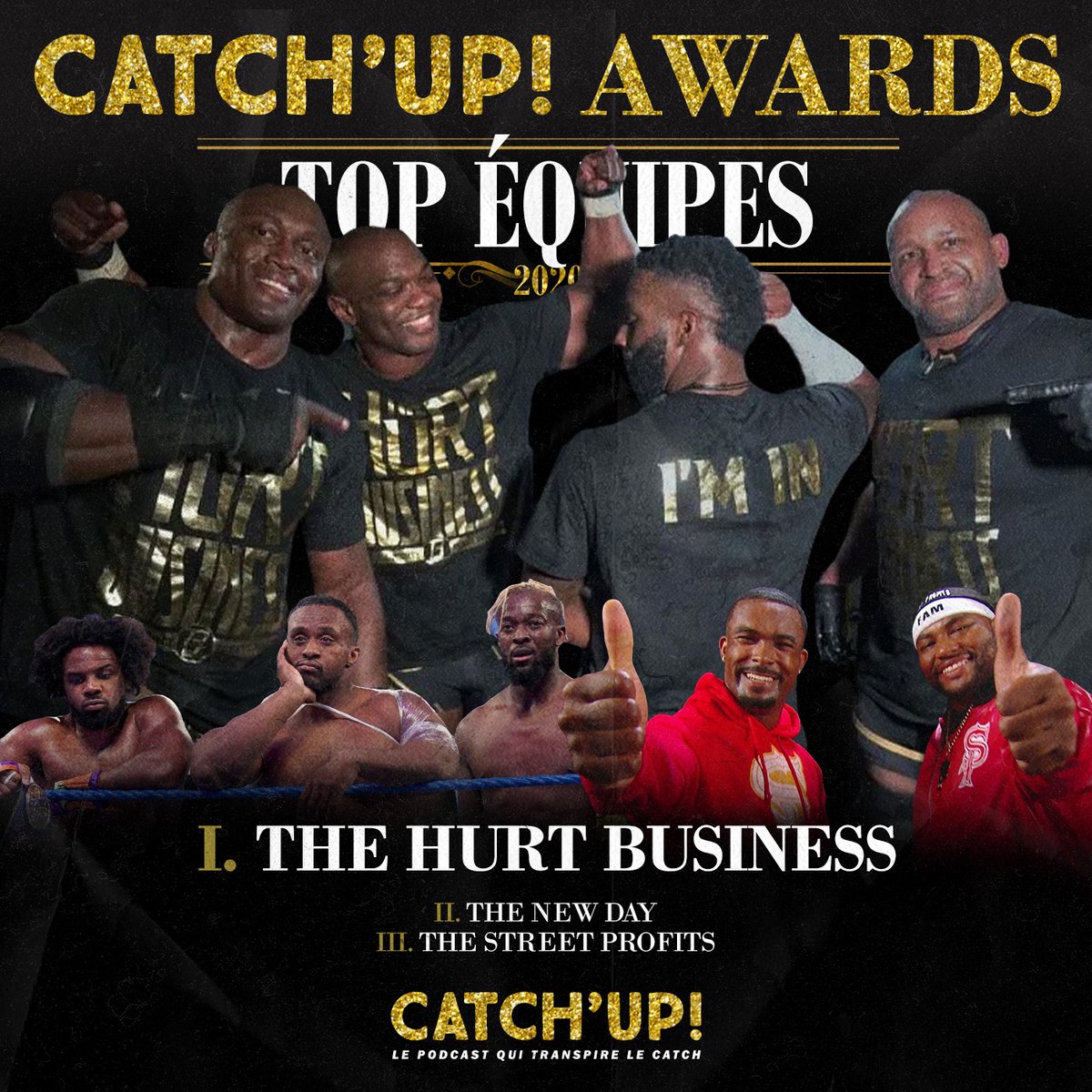 catchupcdc's tweet photo. #CatchupAwards🏆
Ils nous ont débarrassé des clowns de Retribution en moins de trois semaines. Ils ont l'or. Ils ont les sapes. Ils ont l'award.
#TheHurtBusiness est notre #TopEquipe 2020
👉https://t.co/hwzewxkxSE https://t.co/hWz3BPvf2b