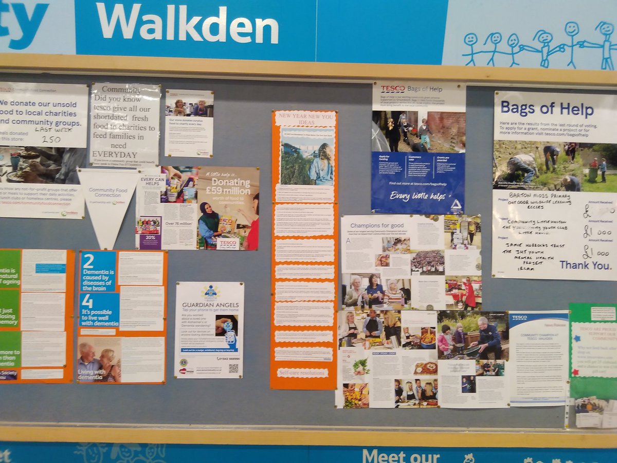 Notice board update come check it out Walkden Tesco @GaryAshton68 @SimonKirkham3 @KeeleyMP pick up a card bottom right corner you could win £1000