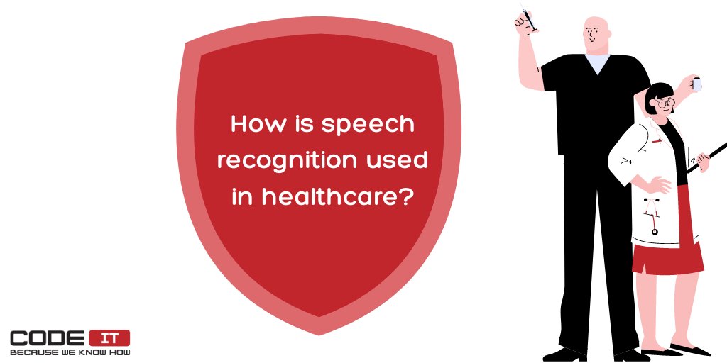 official_CodeIT's tweet photo. How is speech recognition used in #healthcare?
        
Software development companies can supply hospitals and individual customers not only with complex health systems but also with one-stop-shop apps that cater to the particular needs of certain patients’ groups.

#CodeIT_FAQ https://t.co/PSHAKRQlxu
