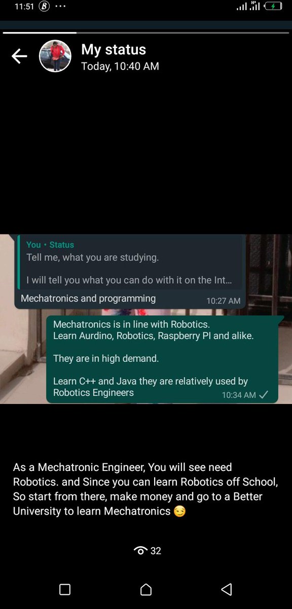 Tell me, what you are studying.I will tell you what you can do with it on the Internet with existing ExamplesIf e no dey, I will take my L.