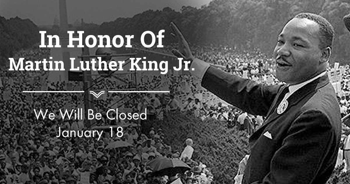 CoveFCU's tweet photo. In Honor of Martin Luther King Jr. we will be closed on January 18th https://t.co/AVARGYC5vT