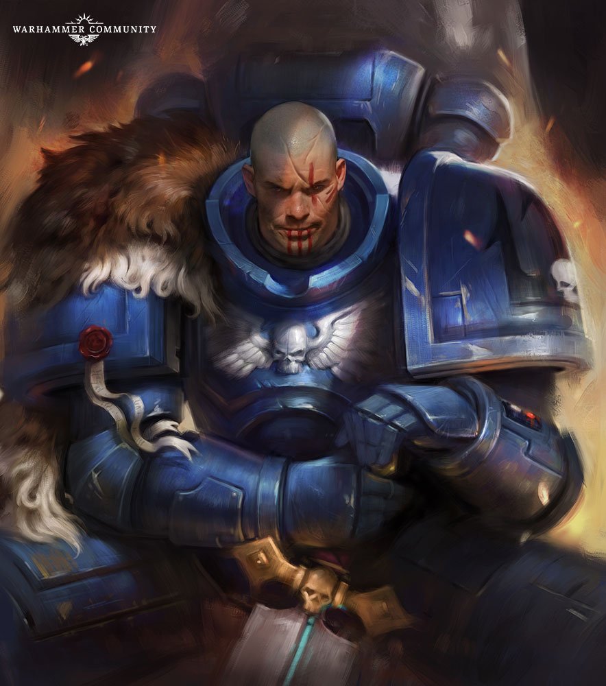 I've been getting a lot of Qs regarding making a Space Marine Chapter "cool." Don't do that. Don't choose a super-serious name, dark colour scheme, and make them badass.(Okay, obviously you can. And if you want to, you should.)But the setting has a distinct tone & vibe.