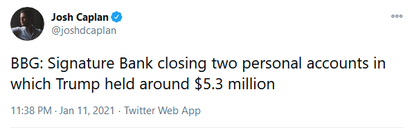 Corporate media continues to indulge their vindictive streak, cheering along as banks deny Donald Trump access to their services.This shows that all the talk about 'civil rights' and 'equal protection' was just a clever tactic to elevate the establishment's preferred groups.