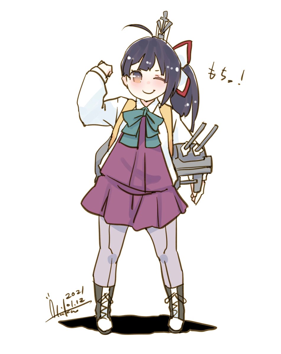 艦これ 藤波 司令 今日もよろしくね もち 艦これ版深夜の真剣お絵描き60分一本勝 あき缶 Inicaのイラスト