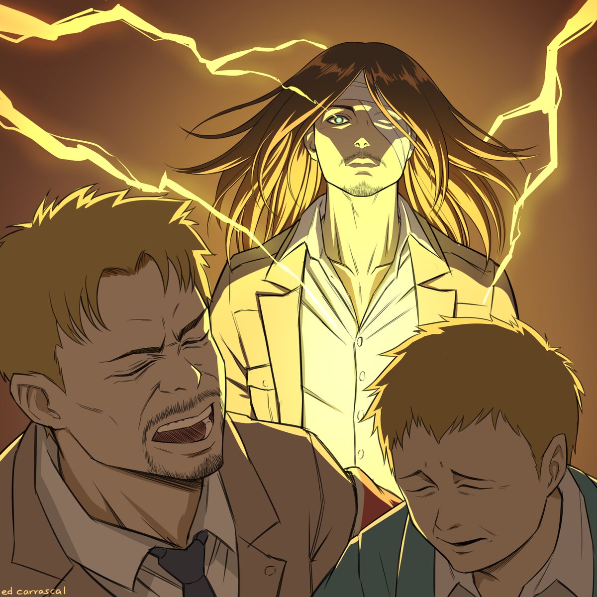 Eren: Yo! It's been four years, Rein-

Reiner: AAAAA A A A...

#AttackonTitanFinalSeason #ShingekiNoKyojin #AttackOnTitan #DeclarationOfWar
#FANART #illustration #artph