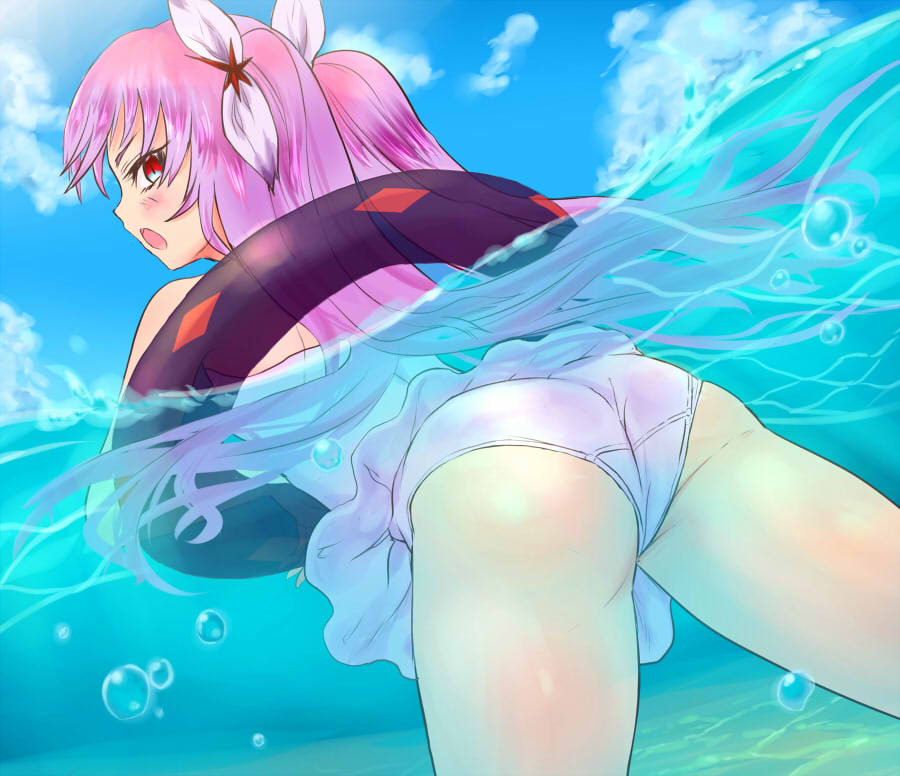 FGO「#くそ寒いので水着絵を貼る FGOのラムダリリス、まどマギの杏子とさやか、ファン」|やきとばりのイラスト