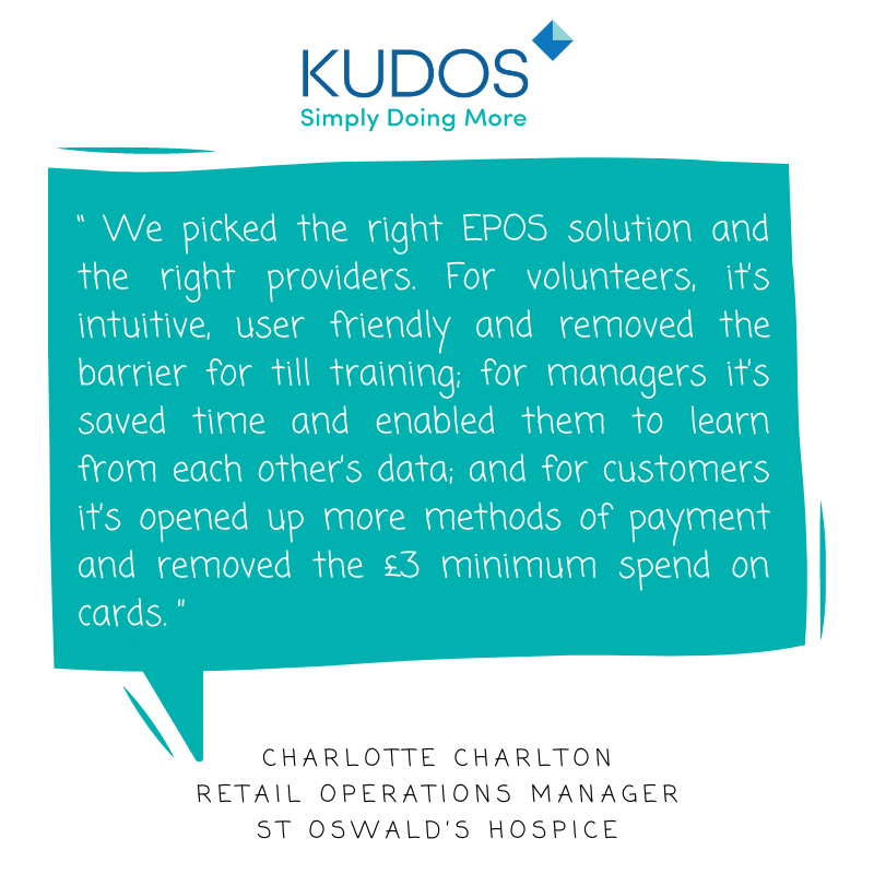 Kudos_Software's tweet photo. We are delighted to announce that Outstanding Charity Retailer of the Year @stoswaldsuk selected @Kudos_Software and our trusted partner @OpayoEU to deliver their new, user-friendly, efficient #charity #retail #EPOS solution. https://t.co/a2LWVxPbpZ