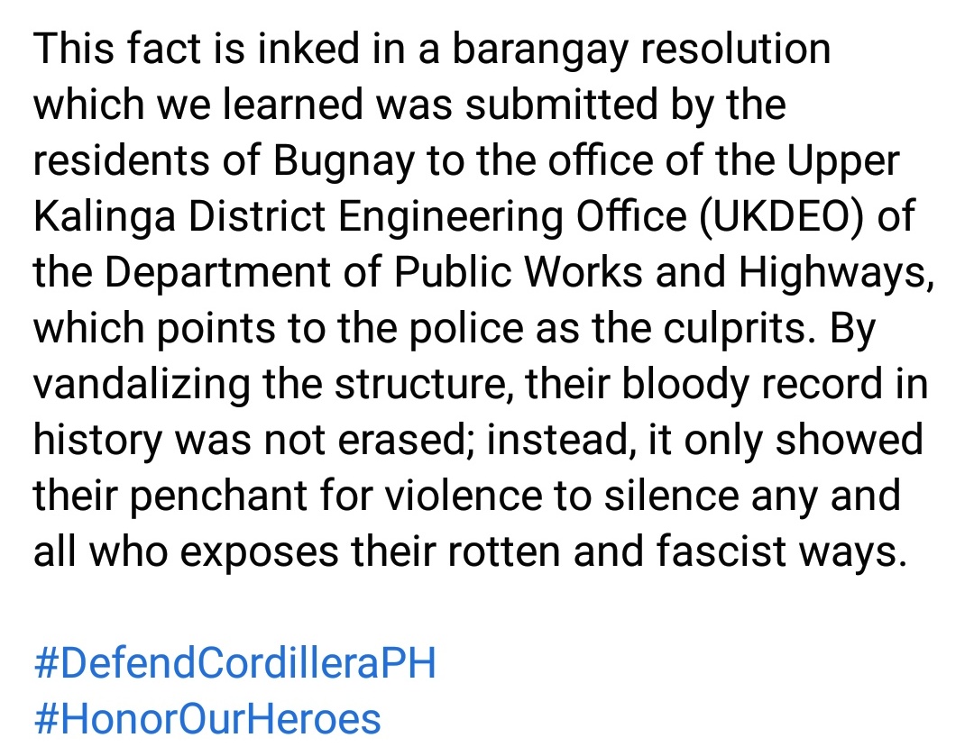 Read full here: @CPA_Alliance #DefendCordilleraPH #HonorOurHeroes