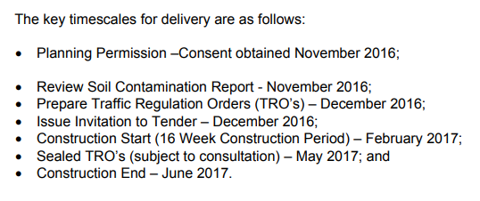 After the developer contracted to build the bus station pulled out, the council's housing department took over the project, redesigning the whole thing. They are set to apply for planning permission within the next three months (now a little bit behind schedule...)4/5