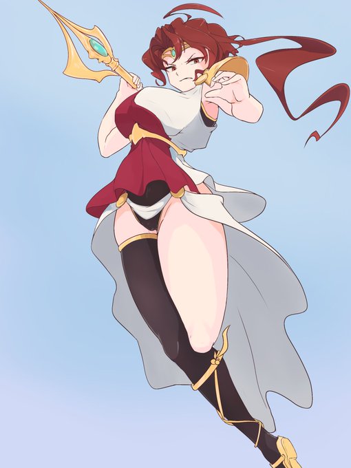 必殺の一撃をお見舞いする勇麗ちゃん 