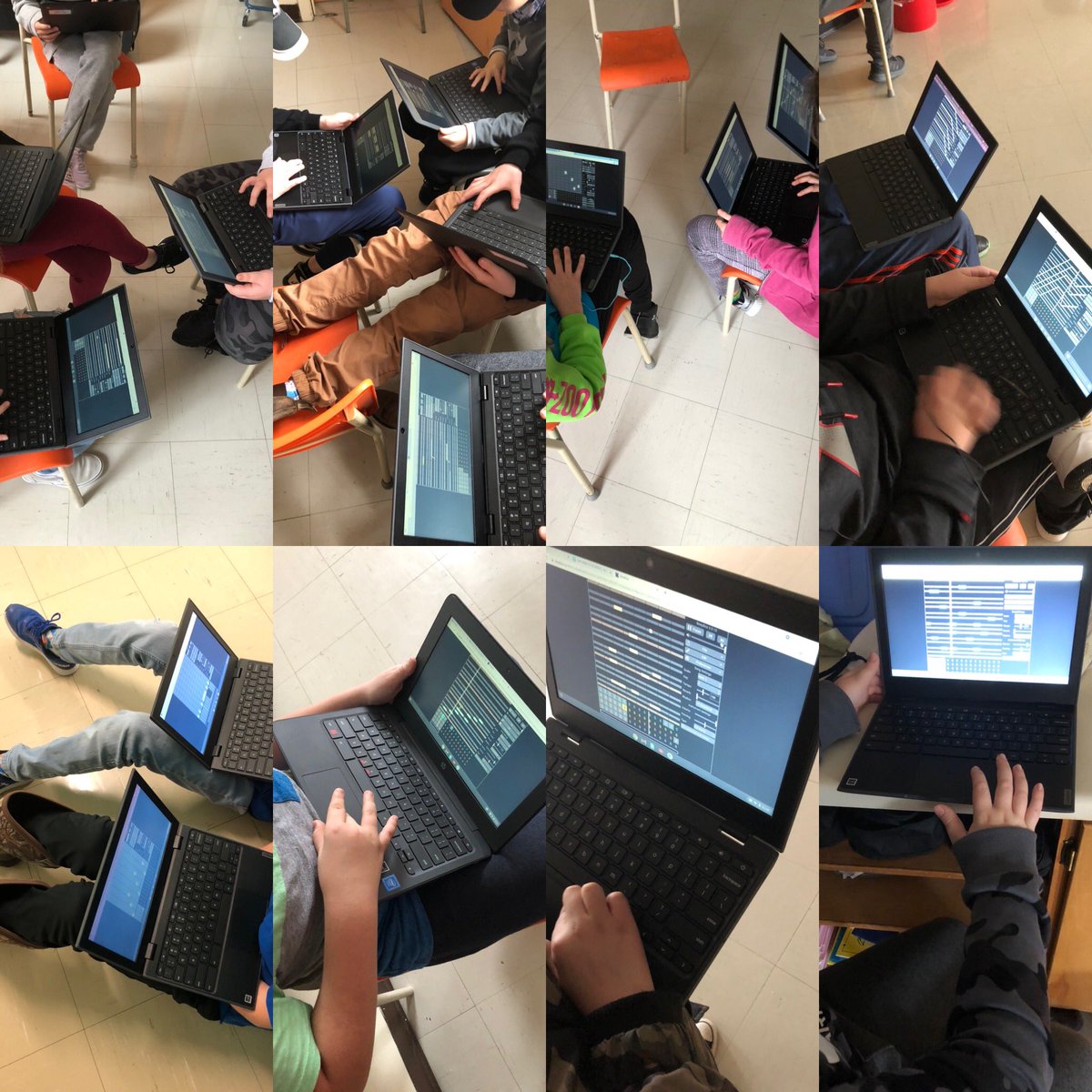 Working on composition skills in Gr 6 using @beepboxco @NLESDCA @nlmsic
