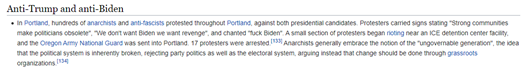 2/Firstly, for comparison, lets look at the Right.See below: all the Anti-Clinton and Anti-Obama and Anti-Biden protests.4 listed against Hillary; None by Right-Wing groups.9 listed against Obama; Only violence was in Greece.1 (sortof) against Biden. Left-wing protest.