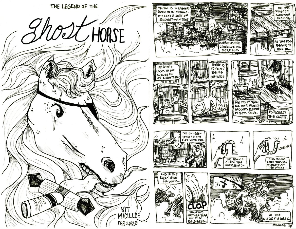 algebrabook's tweet photo. Hello #PortfolioDay!
I'm Kit Micillo, a cartoonist who loves making stories and art for all ages as well as telling autobio and biographical stories! I'm interested in editorial work of any kind as well as making YA comics &amp; stories!

algebrabook@yahoo.com
https://t.co/d8VvxyrWin https://t.co/WFGCdOCBH5