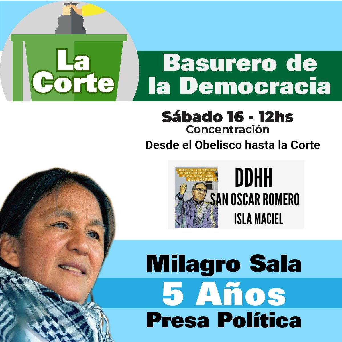 estechefernando's tweet photo. TODOS A LLENAR DE BASURA LA CORTE SUPREMA POR LA LIBERTAD DE NUESTROS COMPAÑEROS Y COMPAÑERAS https://t.co/geicHj05Ew