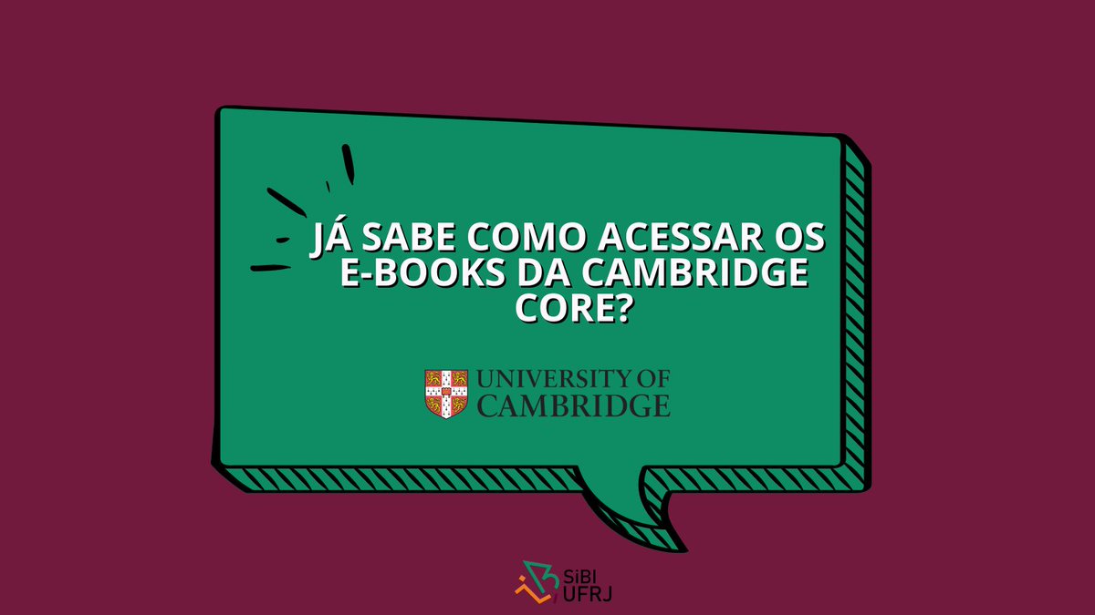 SIBI_UFRJ's tweet photo. A Biblioteca da Escola de Música fez um vídeo no canal do youtube mostrando como fazer o acesso remoto via CAFe e apresentando as principais funcionalidades da base de dados.
Dúvidas? dptbib@sibi.ufrj.br
#cambridgecore #sibiufrj #bibliotecasufrj
https://t.co/3tCbDmIDO4 https://t.co/Ql8RL1s8l1