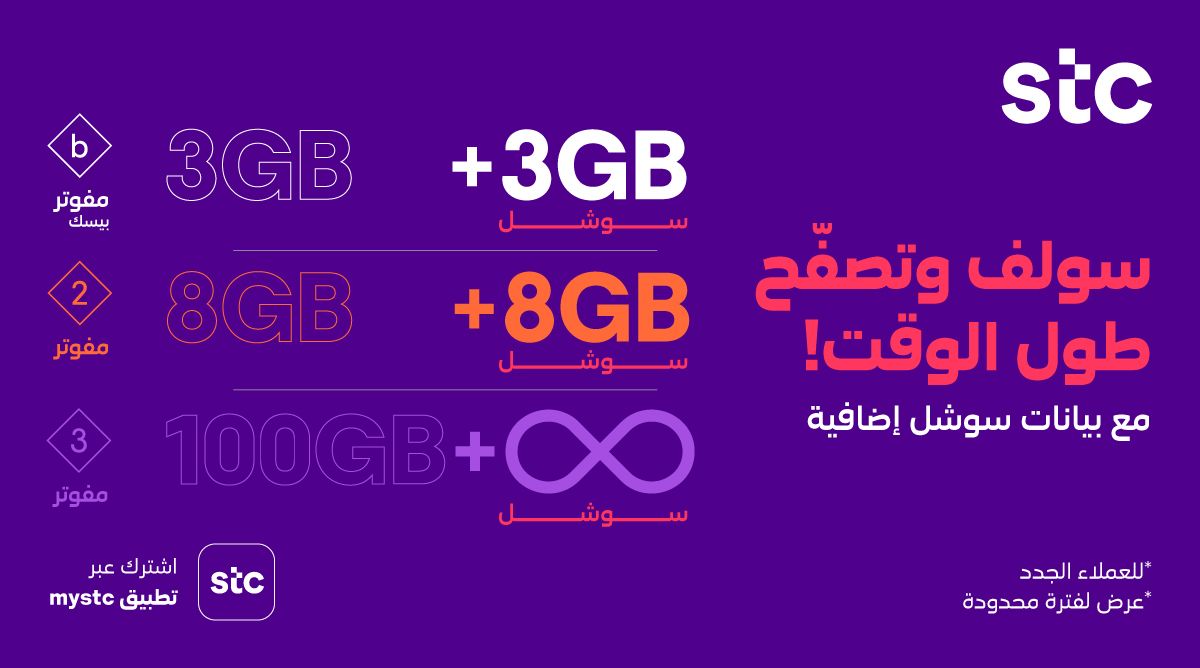 عروض Stc تعرف على أحدث باقات سوا و مفوتر وباقات الإنترنت