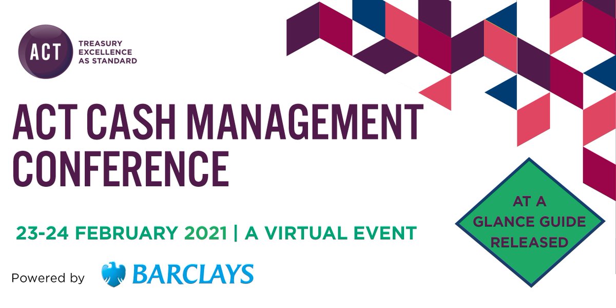 actupdate's tweet photo. View the agenda for our #virtual ACT Cash Management Conference. Browse live sessions to be run across two afternoons with on-demand sessions tbc. Get the latest cash management practices straight to your device: https://t.co/m5A0NUz2Bj #actupdate #cashmanagement21 @Barclays https://t.co/QnF76ZX5UW