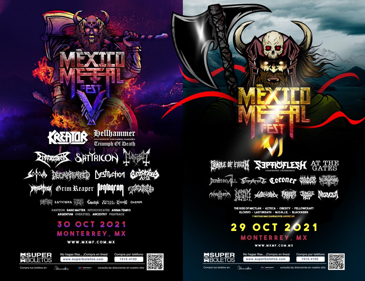 Sobrinos, aquí va una actualizada de como van los carteles del #MxMFV y del #MxMFVI. ¿Y tú ya tienes tus boletos?

Boletos:
• Preferente - (AGOTADO).
• General
- MxMFV: $1,600 pesos (Fase 3)
- MxMFVI: $1,400 pesos (Fase 2)