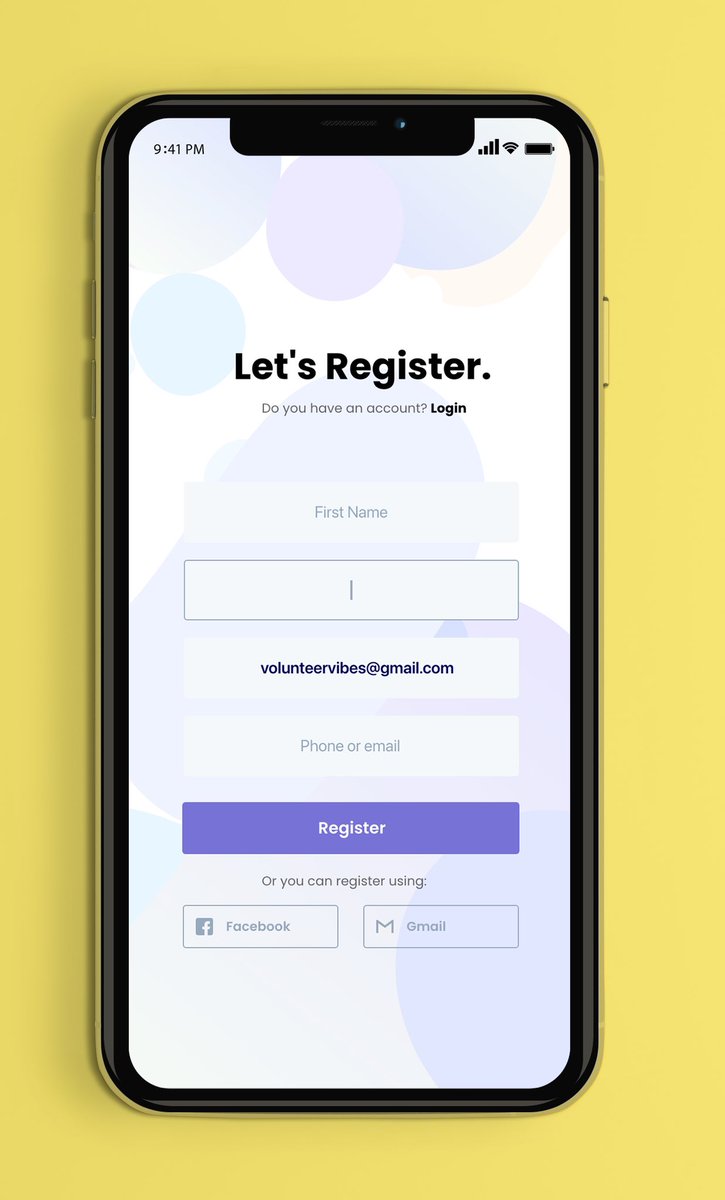 aderoader0's tweet photo. For the #100DaysofUI, I’ll be posting mobile screens I’ve designed using the hashtag #DailyUI 
I moonlight as a UI (User Interface) designer, for y’all that didn’t know 😁

Today’s task: Create a sign up page. I created a volunteering app signup page
@DailyUI https://t.co/phht1gZt3O