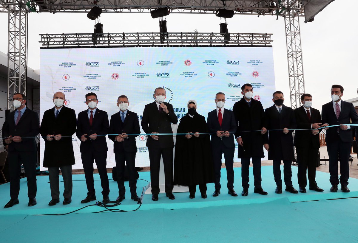 President of Turkey Recep Tayyip Erdoğan (<a href="/RTErdogan/">Recep Tayyip Erdoğan</a>) attended the opening of the Traditional Sports Facility of our corporate member Turkish Traditional Sport Branches Federation in Ankara.