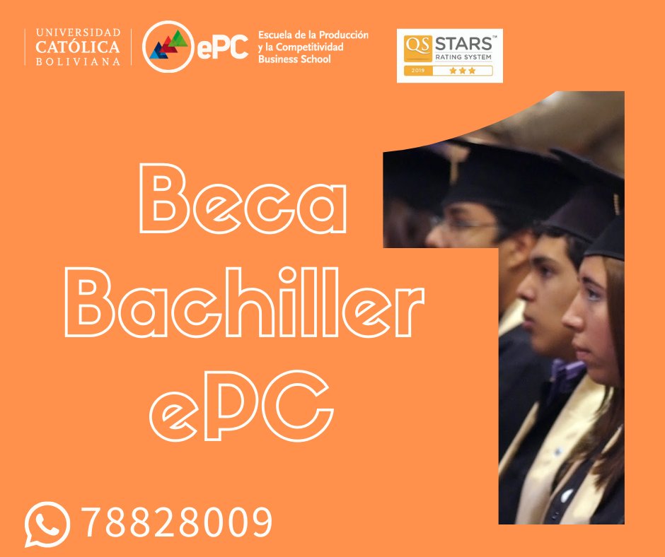 ePC_UCB's tweet photo. ¿Fuiste un alumno destacado en colegio?
¡Ven y estudia con los mejores!
Accede a la Beca Bachiller ePC.
Contáctanos
📱78828009
📲https://t.co/1Z57Fxm7EB
💻admisionesepc@ucb.edu.bo
#ePCSolidaria #ePCDual #ePCFlexible https://t.co/9oJR1Rxf0a