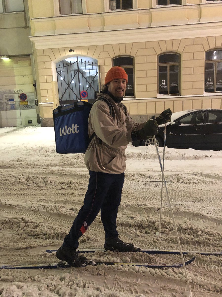 RT @jukola_j: Thumbs up for The delivery! #wolt #Helsinki https://t.co/1uu0NMWIpU