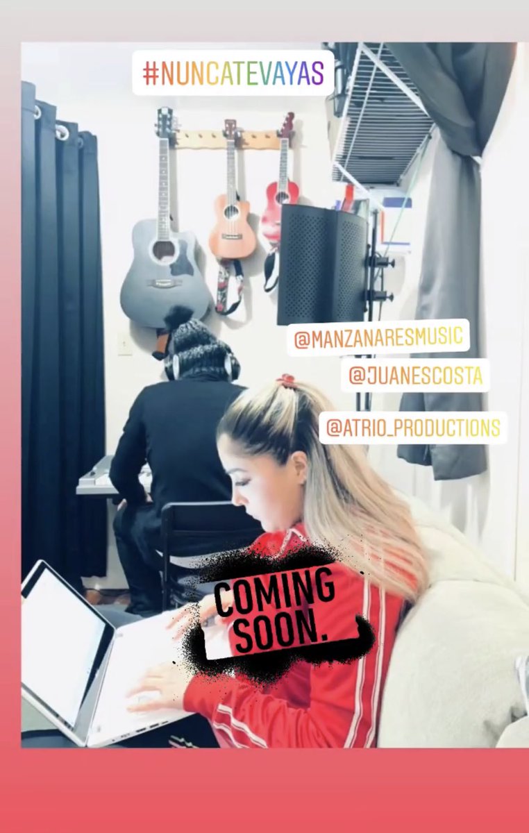 A good music production is heating up in the studio!!! 🔥🔥🎧🎧 Laura Suarez and Manzares #popmusic #artist #studiorecord #music #ComingSoon