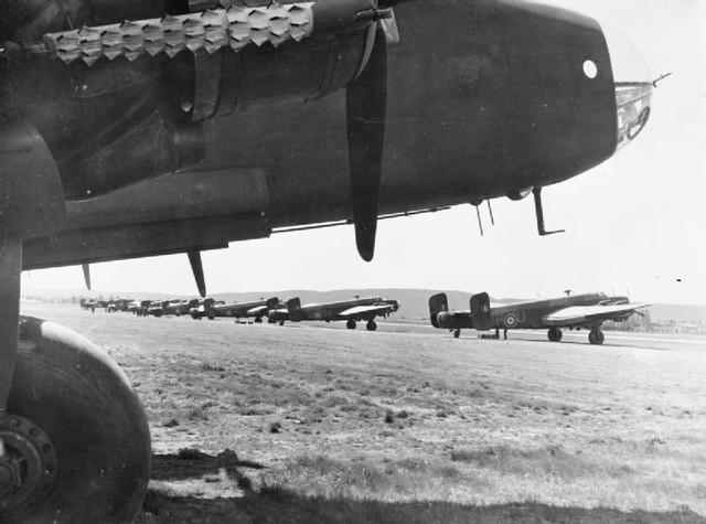 Halifax III MZ730, NP-Q, of 158 Squadron. All crew lost.Fl Lt William George Davies, Sgt. Ronald David Morgan, Fl Sgt Kenneth Gladwin Meehan, F/O William Robinson Morrison, Sgt Kenneth George Porter, Sgt. Andrew McIntyre, Sgt Cecil Thomas William Carpenter. /18