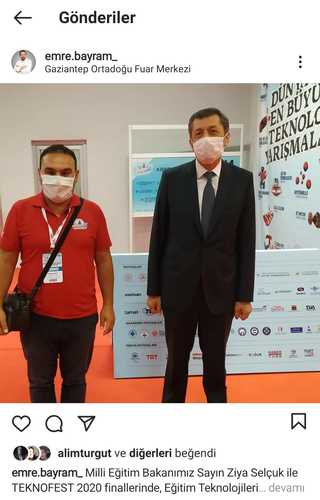 SalihliNFKSBL's tweet photo. TeknoFest 2020'de Milli Eğitim Bakanımıza projemizi sunduk.
 #salihlideegitim @SalihliNFKSBL, @tcmeb @ziyaselcuk @mdikici45 @il_mem_45 @isadilek61_isa https://t.co/Y0sbh1F4DD