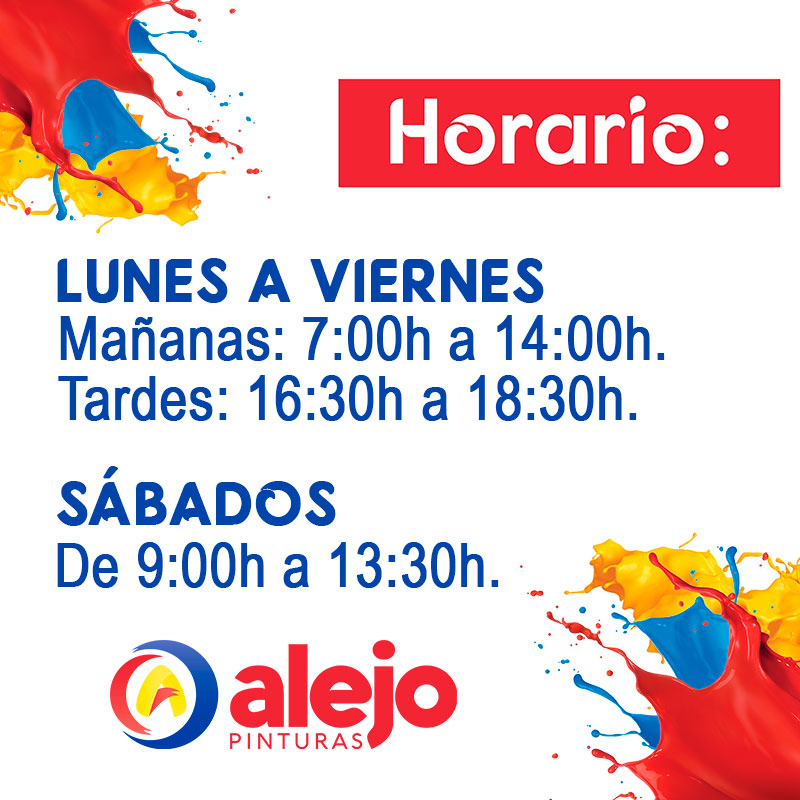PinturasAlejo's tweet photo. ✨ CAMBIO DE HORARIO  📣📣📣
✅ Grupo 1: Lepe, Gelves, Mairena del Aljarafe, San Lázaro, Utrera, Lebrija y Los Palacios.
✅ Grupo 2: Sanlúcar, El Cerro del Águila y Jerez.
✅ Grupo 3: Bormujos.

#pintura #pinturaprofesional #pinturaprofesionaalalcancedetodos
#CentrosDeVenta https://t.co/tlINuvXKYy