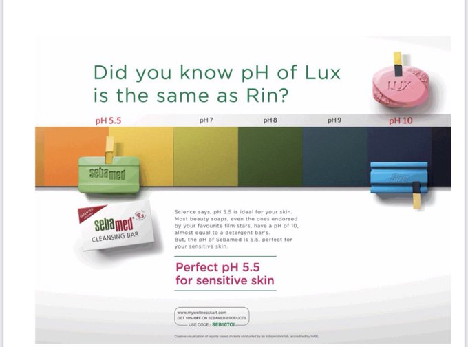 l_eolyf's tweet image. Soaps are now throwing dirt on each other! 
The question is how did the client approve the concept of
#sebamed 
#SoapWars #Advertising #Lux #Pears #HUL