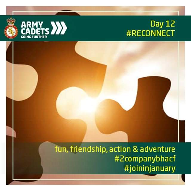 Day 12 #reconnect #joininjanuary Today's challenge - Reach out to someone you have lost touch with Be bold, be brave, there is never a better time than the present to reach out to an old friend. @ArmyCdtsINSPIRE @CFHealthyMinds @cf_hmindsni @bn_west