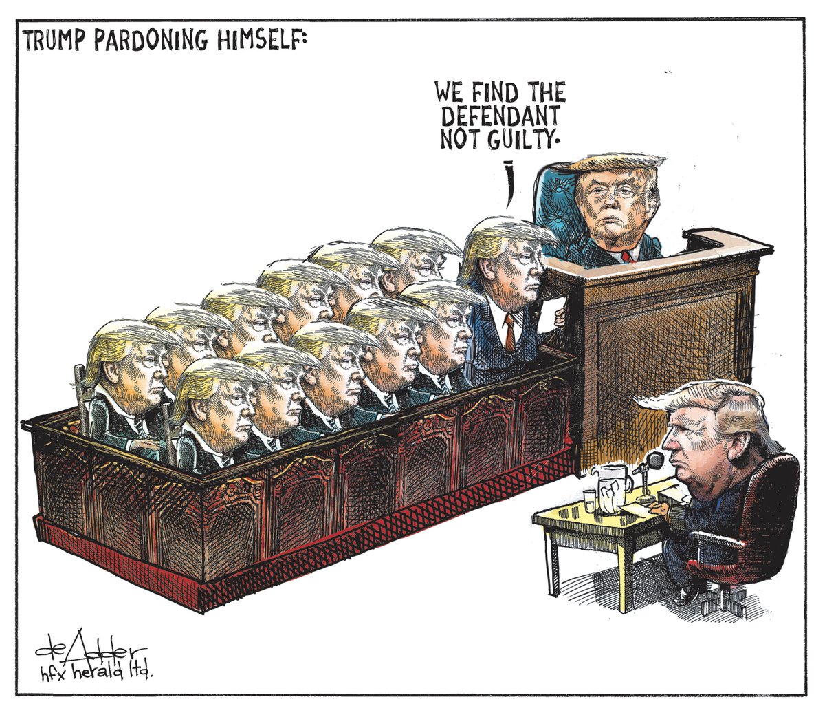 Michael De Adder Trump Pardoning Himself Trumpinsurrection Trumpvirus Cartoon For Chronicleherald T Co Dmfe9k5j2h