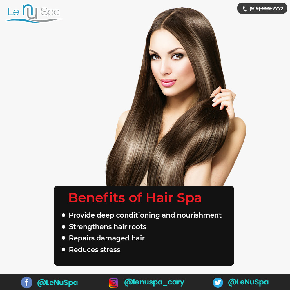 Uživatel Le Nu Spa na Twitteru Benefits of Hair Spa  Provide deep  conditioning and nourishment  Strengthens hair roots  Repairs damaged hair   Reduces stress So book a session for