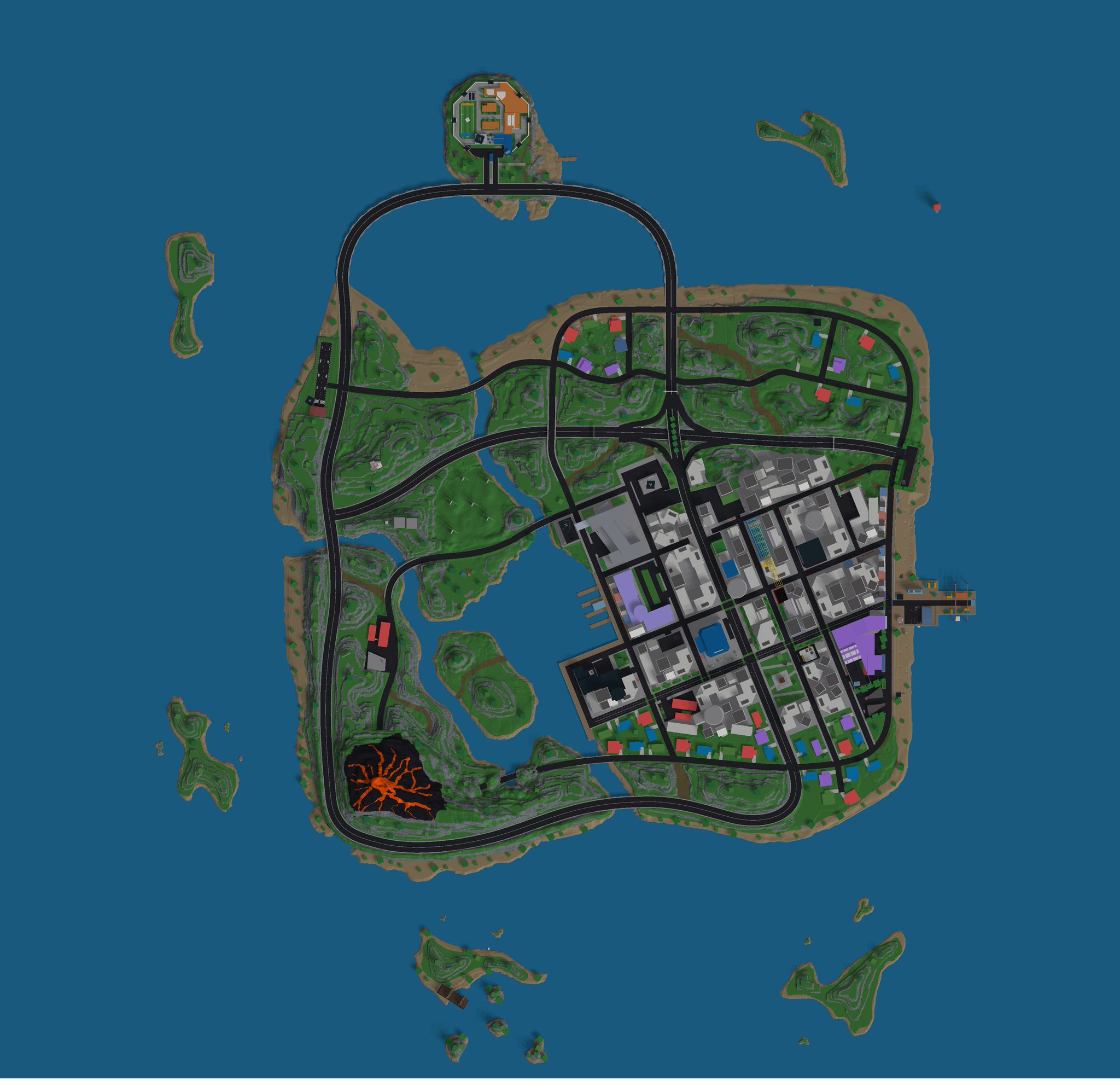 Madcity News On Twitter Rendered The Mad City Season 1 Map In 2d If Season 1 Had A Minimap Here It What It Would Look Like - mad city roblox map locations