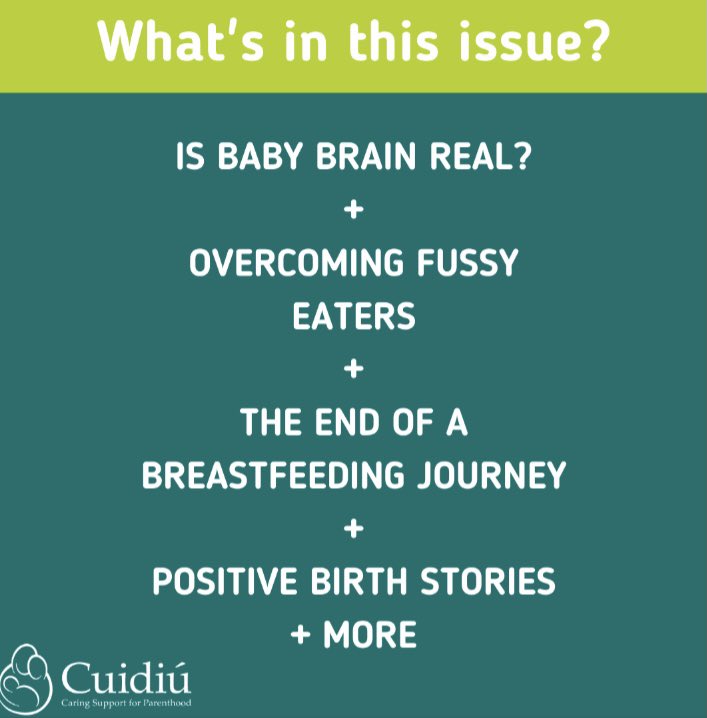 cuidiu's tweet photo. We’re delighted to share the January Cuidiú Newsletter. What can you expect in this issue? 

Is baby brain real, the end of a breastfeeding journey, positive birth stories and much more! Click here: https://t.co/GbpPpnVVR2  #CuidiúNewsletter #CuidiúParentSupport @antenatalIrl https://t.co/IexZ3BKhj9
