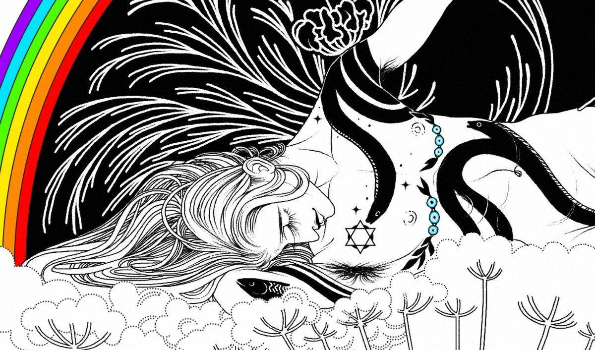 HydeAngelus's tweet photo. Been working slowly the past few days, but WIP 🥺 Goodnight 🌈🖤 https://t.co/3o1geh89Qp