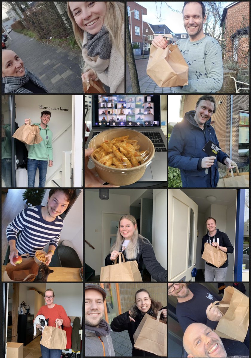 nextly_nl's tweet photo. Lunch (at home) Meeting! 

Niet de traditionele nieuwjaars kick-off zoals we gewend zijn op kantoor... Dus we sprongen in de auto om heerlijke lunches bij alle collega's thuis te brengen. De gezichten zeggen genoeg. 😋🙌 

De doelen voor 2021 zijn besproken. We're ready for it! https://t.co/jubb0YVImf