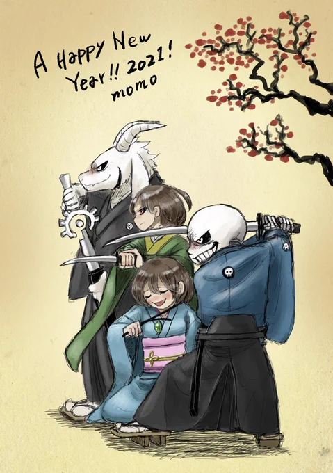 undertaleまとめ(正月に上げ損ねた絵など) 