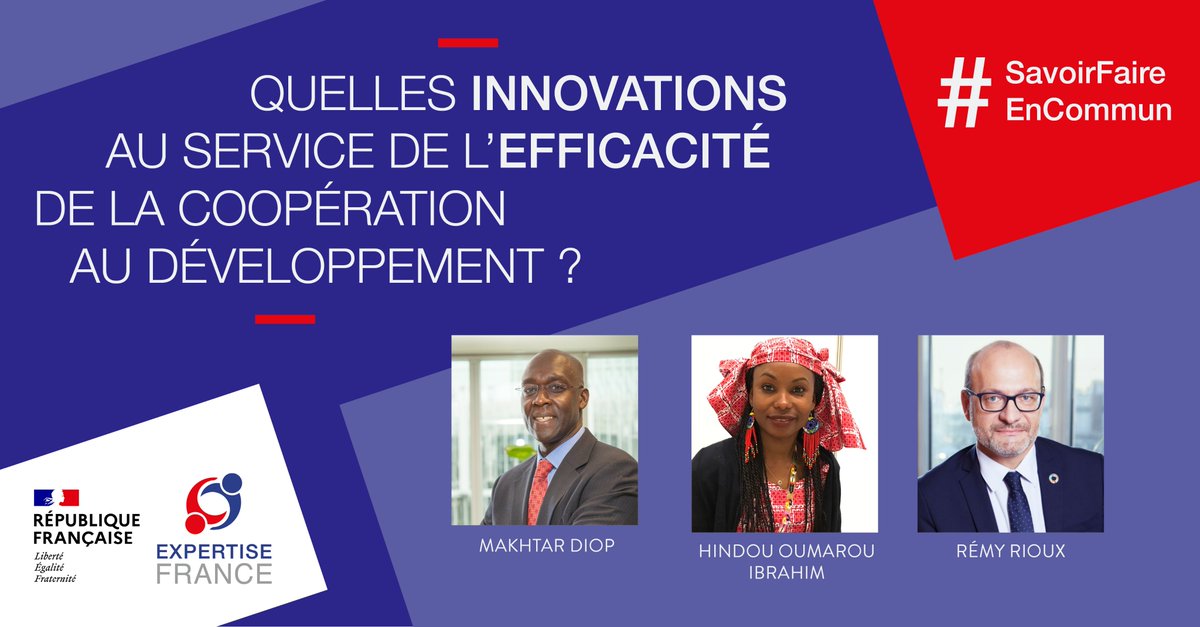expertisefrance's tweet photo. Quelles #innovations au service de l'#efficacité de la #coopération au développement ?

Un sujet dont nous discuterons le 9 février avec @Diop_WB @hindououmar et @RiouxRemy !

👉 Inscrivez-vous vite : https://t.co/CrQ8tAZaJI

#SavoirFaireEnCommun💡
#MondeEnCommun🌍 https://t.co/G6Krebxcuo